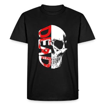 DEAD - T-shirt Premium bio Homme - noir - Devant - Nico (187cm)