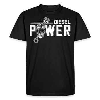 engine 01 tuning diesel v8 nitro power trucker - Men's Premium Organic T-Shirt - black - Front - Nico (187cm)