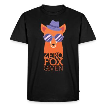 Renard Sort Drôle Peu importe avec confiance - T-shirt Premium bio Homme - noir - Devant - Nico (187cm)