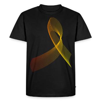 Motif cool, abstrait et futuriste - T-shirt Premium bio Homme - noir - Devant - Nico (187cm)