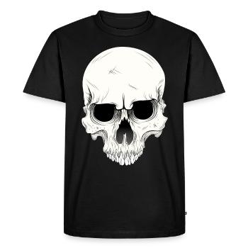 crâne crâne - T-shirt Premium bio Homme - noir - Devant - Nico (187cm)