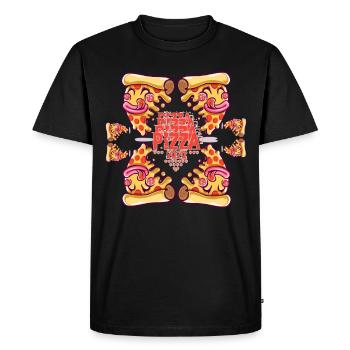 J'adore pizza 2020 - T-shirt Premium bio Homme - noir - Devant - Nico (187cm)