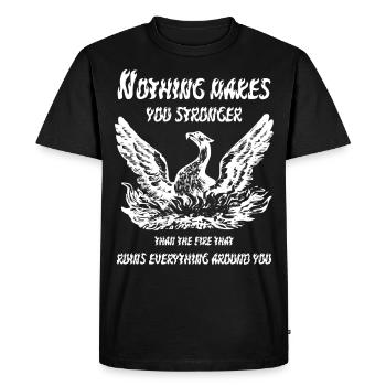Phoenix - Men's Premium Organic T-Shirt - black - Front - Nico (187cm)