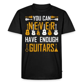 Guitares guitares cadeau de guitare - T-shirt Premium bio Homme - noir - Devant - Nico (187cm)