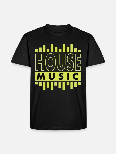 House Music - Men's Premium Organic T-Shirt - black