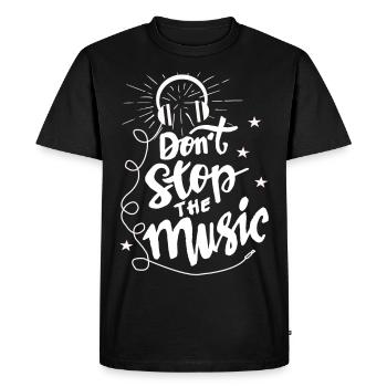 musique - T-shirt Premium bio Homme - noir - Devant - Nico (187cm)