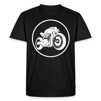 cafe racer - T-shirt Premium bio Homme - noir - Devant - Nico (187cm)