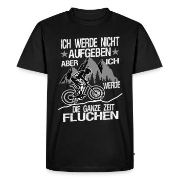 I will not give up - Men's Premium Organic T-Shirt - black - Front - Nico (187cm)
