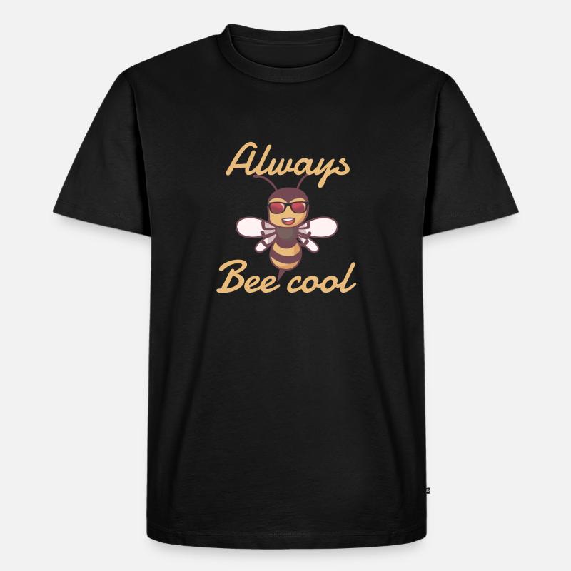 Always bee cool - Männer Premium Bio T-Shirt - Schwarz