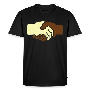 Anti-racisme contre la liberté d'expression de droite - T-shirt Premium bio Homme - noir - Devant - Nico (187cm)