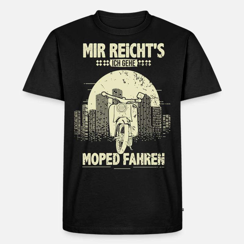 Ostalgie Schwalbe Simson Suhl - mir reichts - Männer Premium Bio T-Shirt - Schwarz