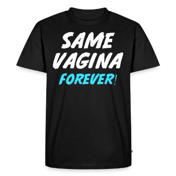 Same vagina forever marriage engagement wedding party - Men's Premium Organic T-Shirt - black - Front - Nico (187cm)