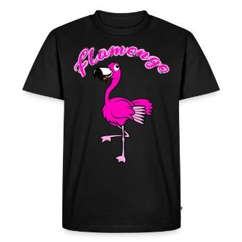 flamongo - T-shirt Premium bio Homme - noir - Devant - Nico (187cm)
