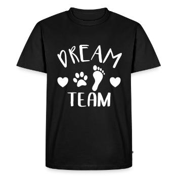 Les chiens d'équipe de rêve et les personnes les meilleurs partenaires - T-shirt Premium bio Homme - noir - Devant - Nico (187cm)
