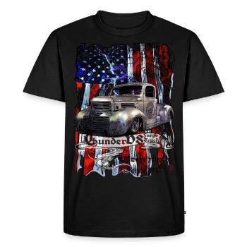 Camion Thunder V8 Fargo depuis 1947 100% satisfait - T-shirt Premium bio Homme - noir - Devant - Nico (187cm)