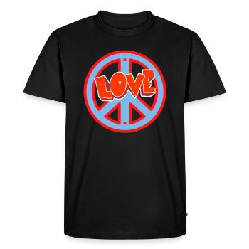 love - T-shirt Premium bio Homme - noir - Devant - Nico (187cm)