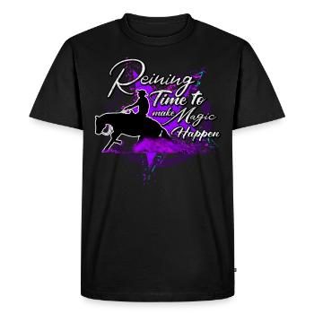 Reining Quarter Horse WesternReiten QH Chevaux - T-shirt Premium bio Homme - noir - Devant - Nico (187cm)