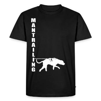 Mantrailing WHITE - T-shirt Premium bio Homme - noir - Devant - Nico (187cm)