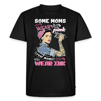 « Some Moms Wear Pink Real Moms Wear Ink Lover - T-shirt Premium bio Homme - noir - Devant - Nico (187cm)