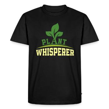 Plant Whisperer Gardening Lover Florist Design - T-shirt Premium bio Homme - noir - Devant - Nico (187cm)