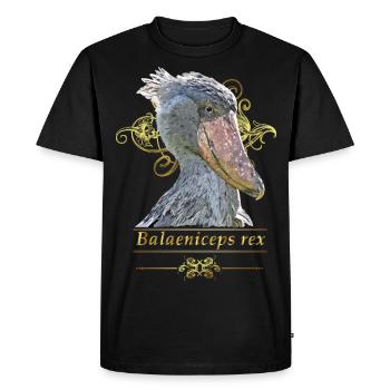 shoebill - Men's Premium Organic T-Shirt - black - Front - Nico (187cm)