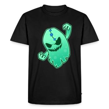 funny space ghost shirt - T-shirt Premium bio Homme - noir - Devant - Nico (187cm)