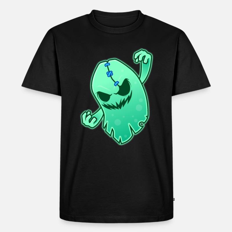 funny space ghost shirt - T-shirt Premium bio Homme - noir