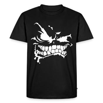 Demon Evil Smile Apparel - Villain Lover Halloween - T-shirt Premium bio Homme - noir - Devant - Nico (187cm)