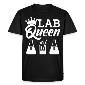 labor accessories - Lab queen - Men's Premium Organic T-Shirt - black - Front - Nico (187cm)
