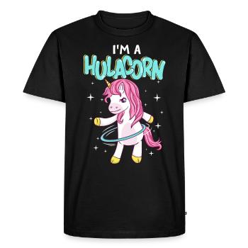 I ́m a Hulacorn Gymnastics Hula - Men's Premium Organic T-Shirt - black - Front - Nico (187cm)