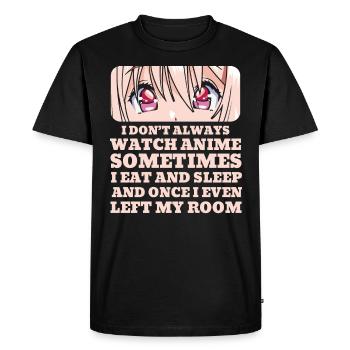 Anime Manga Thème Fête Anniversaire Noël Idée - T-shirt Premium bio Homme - noir - Devant - Nico (187cm)