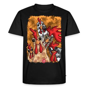 hen Lepsze jajko dzisiaj niż jutro kurczak - T-shirt Premium bio Homme - noir - Devant - Nico (187cm)