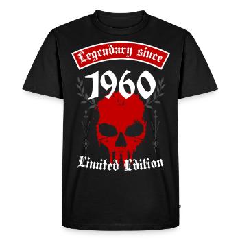 Légende depuis 1960 - T-shirt Premium bio Homme - noir - Devant - Nico (187cm)