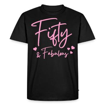 Cinquante fabuleux - T-shirt Premium bio Homme - noir - Devant - Nico (187cm)