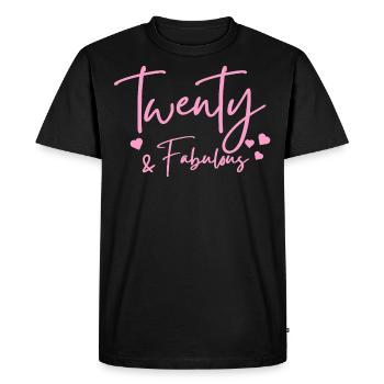 vingt fabuleux - T-shirt Premium bio Homme - noir - Devant - Nico (187cm)
