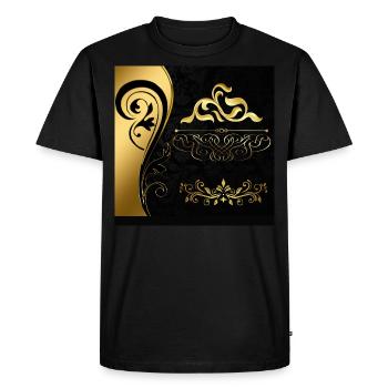 Ornements - T-shirt Premium bio Homme - noir - Devant - Nico (187cm)