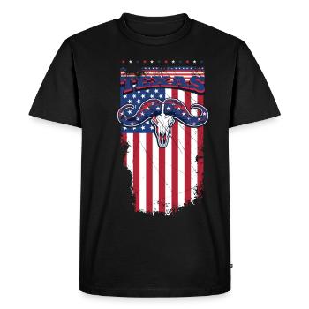 Texas - T-shirt Premium bio Homme - noir - Devant - Nico (187cm)