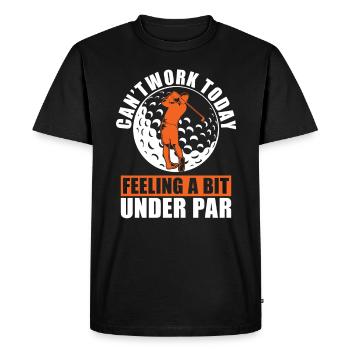 Ne peut pas travailler aujourd’hui et se sentir un - T-shirt Premium bio Homme - noir - Devant - Nico (187cm)