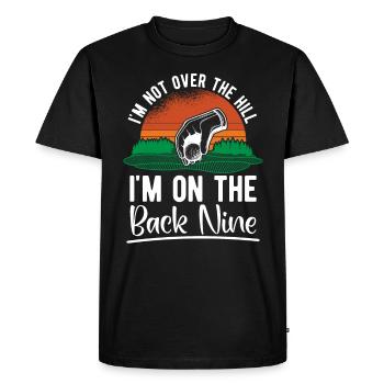 Je ne suis pas au-dessus des collines, je suis sur le - T-shirt Premium bio Homme - noir - Devant - Nico (187cm)