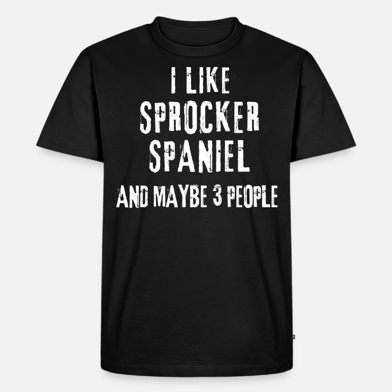 Sprocker Spaniel - Männer Premium Bio T-Shirt - Schwarz