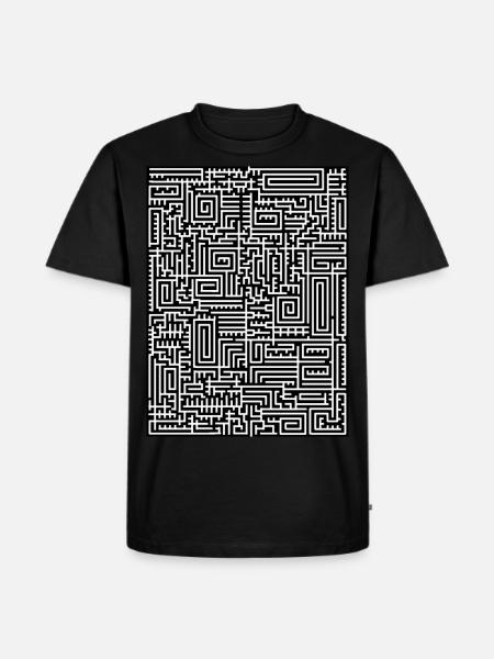 Maze design 2 - Men's Premium Organic T-Shirt - black