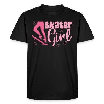 Skater girls pour skateboarders - T-shirt Premium bio Homme - noir - Devant - Nico (187cm)