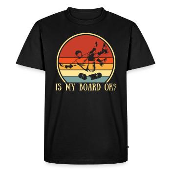 Mon conseil d’administration est-il correct ? Pour les skateurs - T-shirt Premium bio Homme - noir - Devant - Nico (187cm)