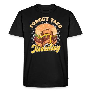 Oubliez les mardis Taco pour - T-shirt Premium bio Homme - noir - Devant - Nico (187cm)