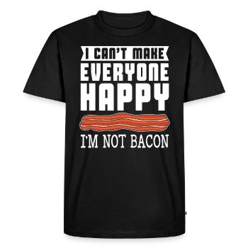 Je ne suis pas un Bacon Breakfast Bacon Lover Meat - T-shirt Premium bio Homme - noir - Devant - Nico (187cm)