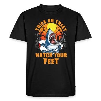 Sucré ou aigre prendre soin de vos pieds pour - T-shirt Premium bio Homme - noir - Devant - Nico (187cm)