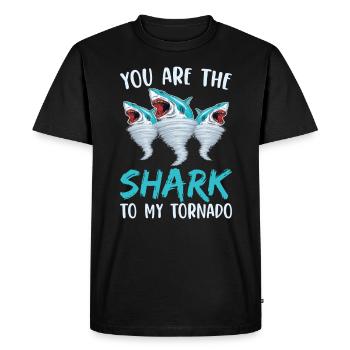 Tu es le requin de ma tornade pour les amoureux des requins - T-shirt Premium bio Homme - noir - Devant - Nico (187cm)