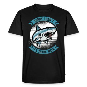 Je suis désolé de ne pas pouvoir, c’est - T-shirt Premium bio Homme - noir - Devant - Nico (187cm)
