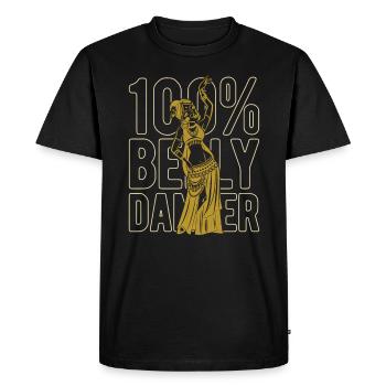 100% Danseuse du Ventre Pour Danseuse du Ventre - T-shirt Premium bio Homme - noir - Devant - Nico (187cm)