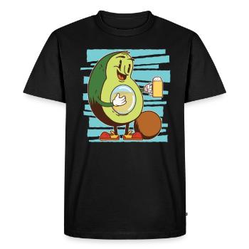Amateurs de bière de poitrine d’avocat amateurs d’avocat - T-shirt Premium bio Homme - noir - Devant - Nico (187cm)